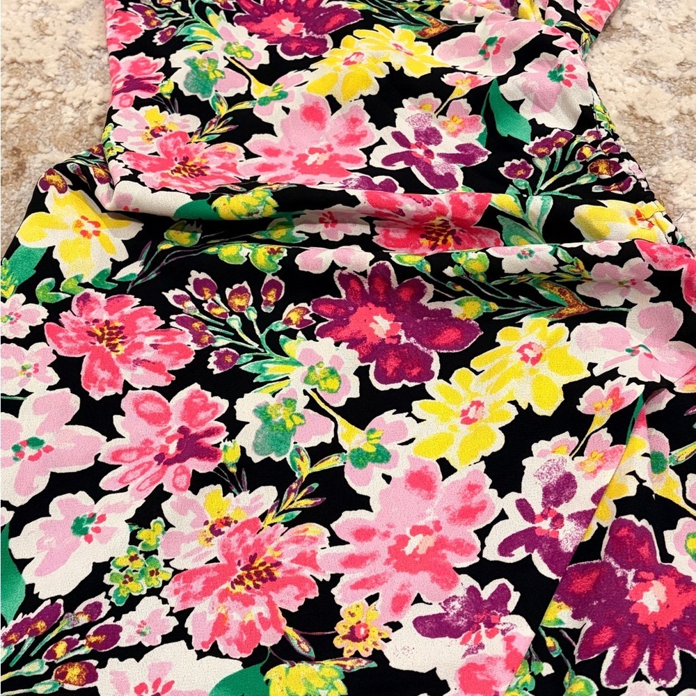 Vibrant Floral Mini Dress - Picture 2 of 6